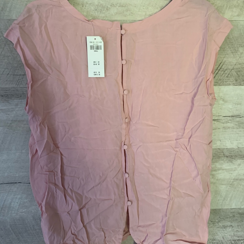 cap sleeve pink top